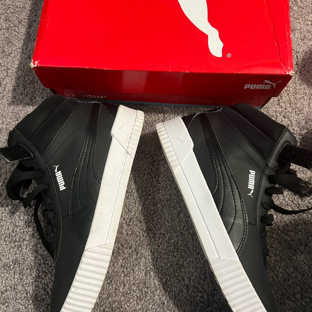 Puma Black High-Top Sneakers